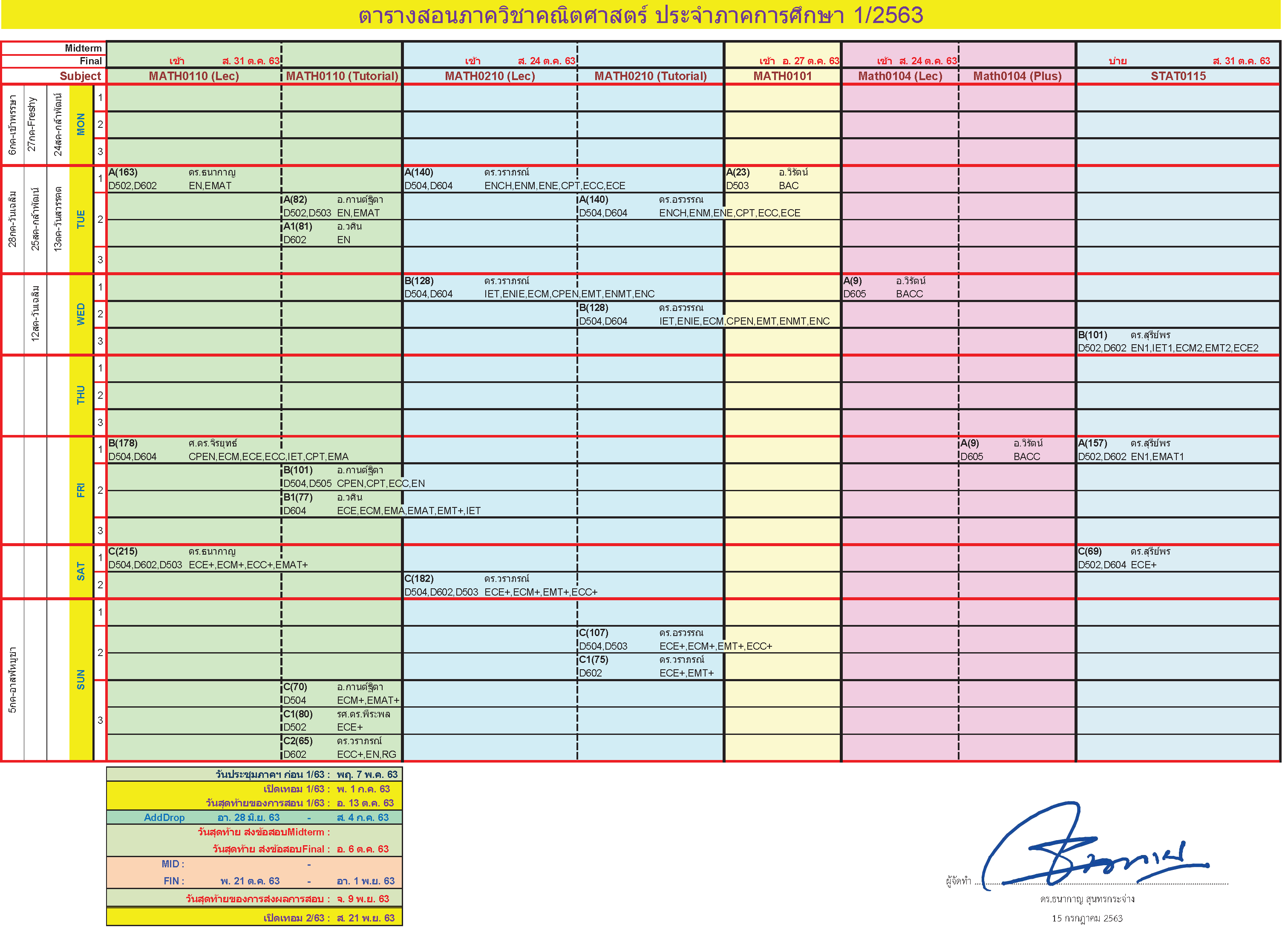 631TimeTable